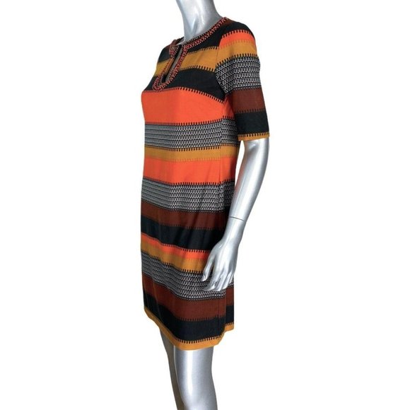 Donna Morgan Striped Beaded Dress 6 - Picture 3 of 5